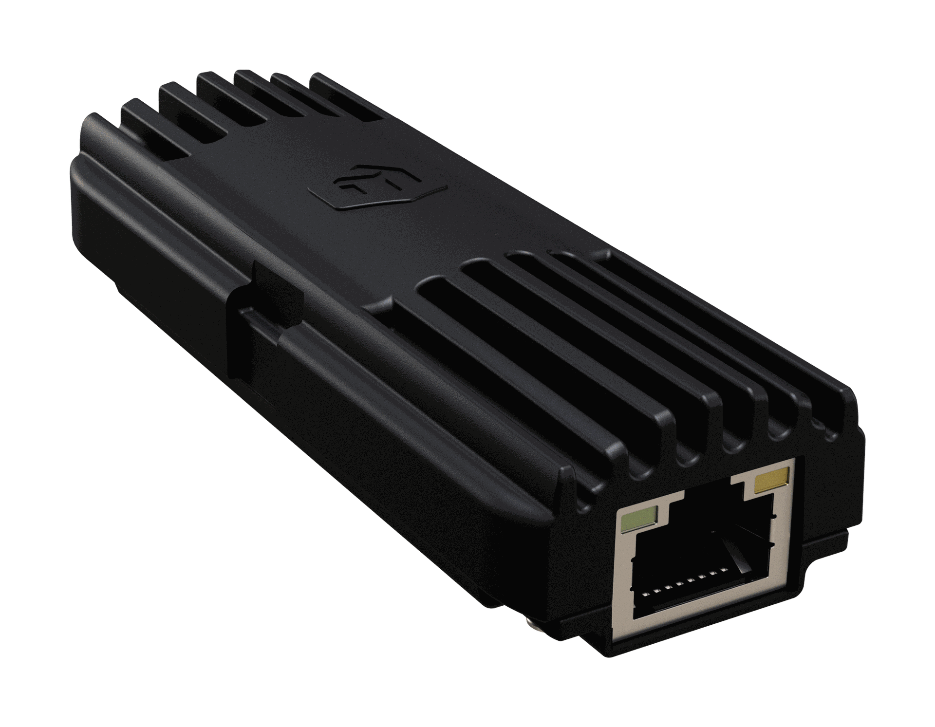 GPOE-CON-mini black enclosure and Ethernet port