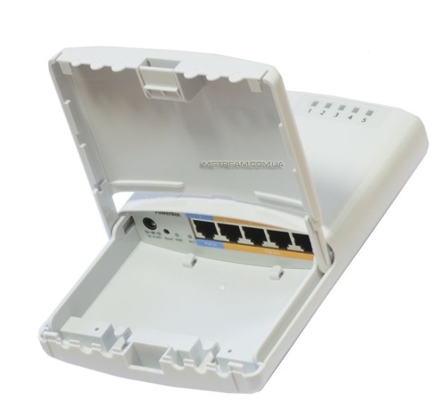 Mikrotik RB750P-PBr2 PowerBox CPU, 64MB RAM, 5xLAN 4 x PoE-OUT Outdoor &amp; PSU