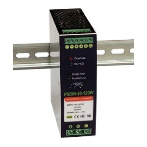 Tycon Power PSDIN-48-240W 48VDC 240W adjustable, DIN Rail Mounted Industrial 120/240VA2C Power Supply. -40 to +70C