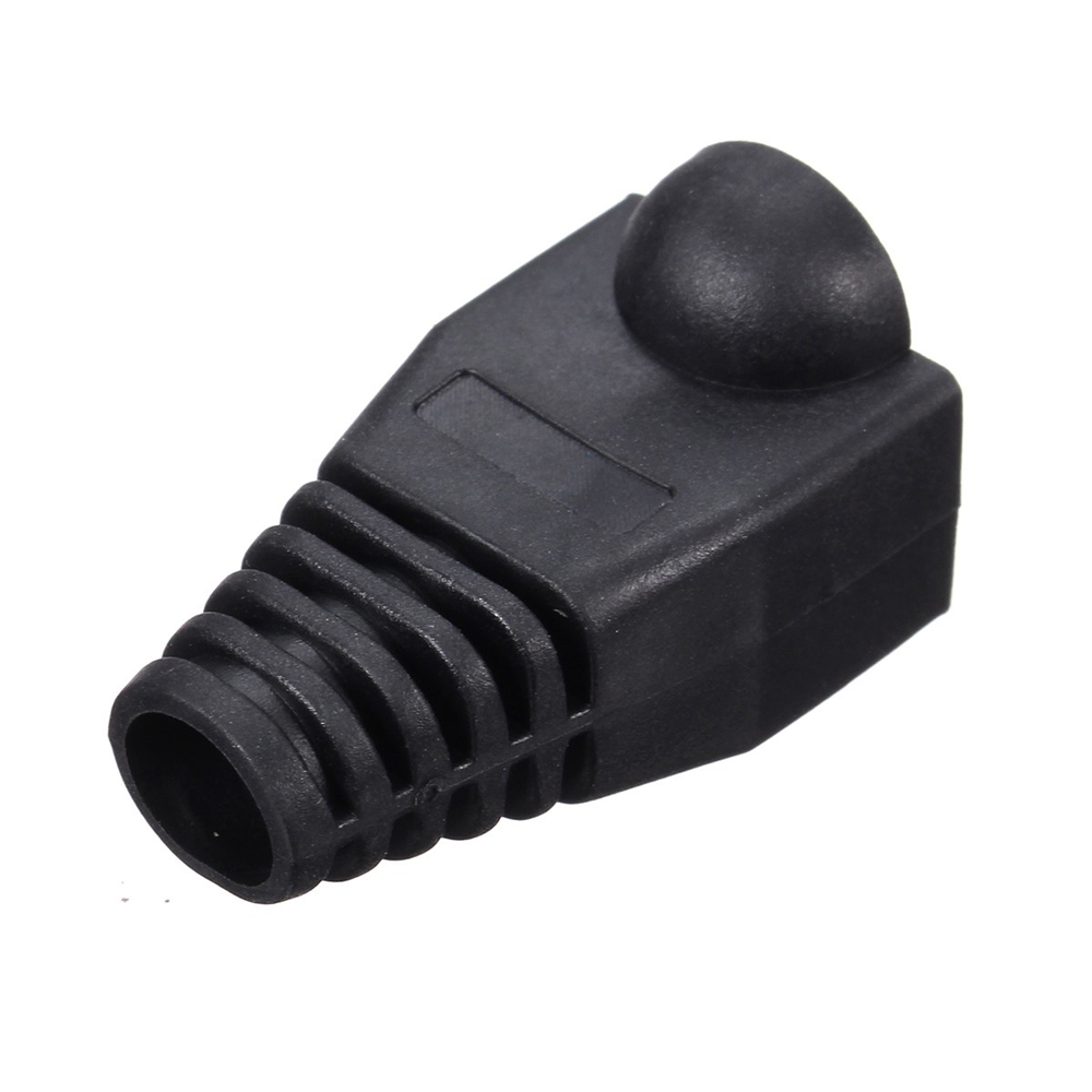 MicroBeam MBRJ45BB RJ45 Cat5e Cat6 Molded Boot Black