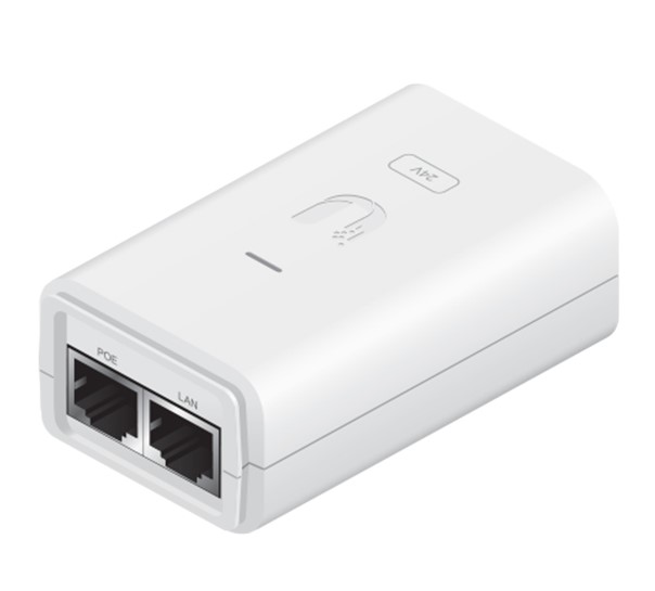 Ubiquiti POE-24-12W-G-WH POE Injector, 24VDC, 12W (0.5A), Gigabit, White