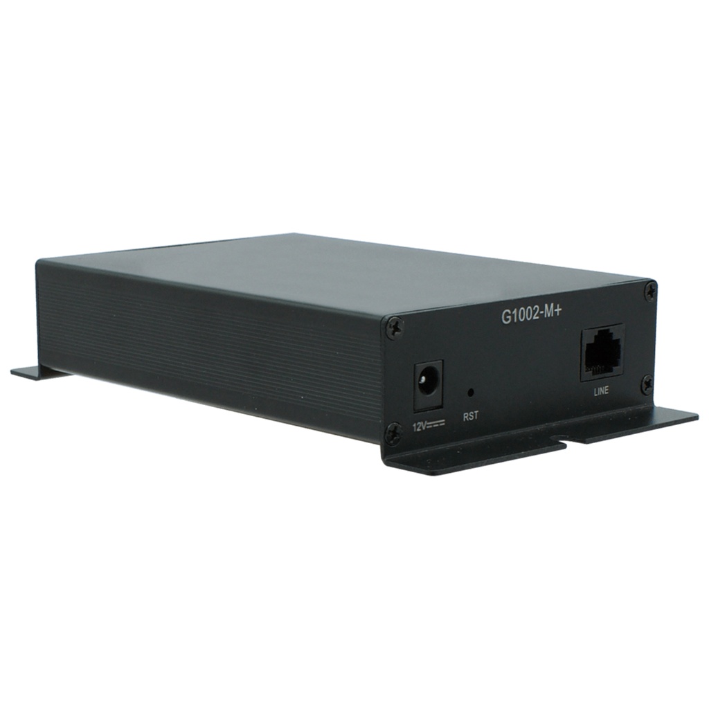 Positron G1002-M-AU G.hn SISO/MIMO (Copper Twisted Pair) to Gigabit Ethernet Bridge. 2 GE Ports. Supports Trunk Mode (4,000+ VLANs). AC-DC 12v Wall adapter included.