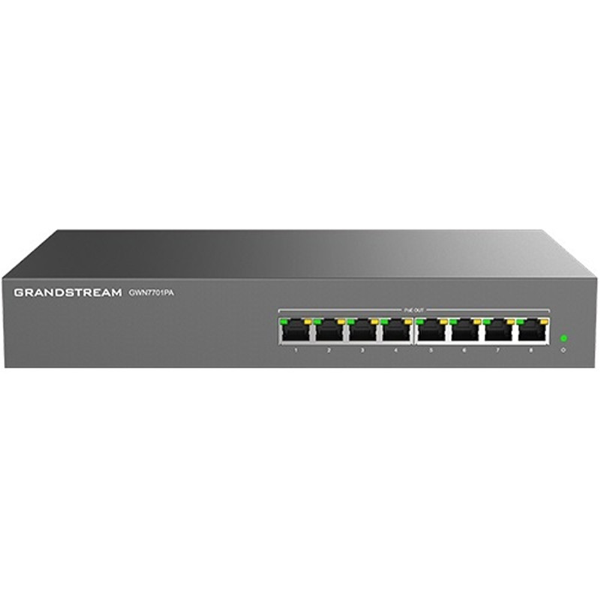 Grandstream GWN7701PA Unmanaged Network Switch, 8 x GigE (8 x PoE)