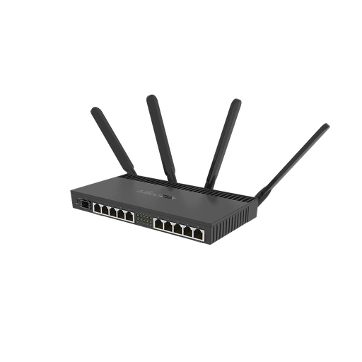 [RB4011iGS+5HacQ2HnD-IN] Mikrotik RB4011iGS+5HacQ2HnD-IN 4x 1,4 GHz, 10x Gigabit LAN SFP+ L5 WiFi Desktop Case