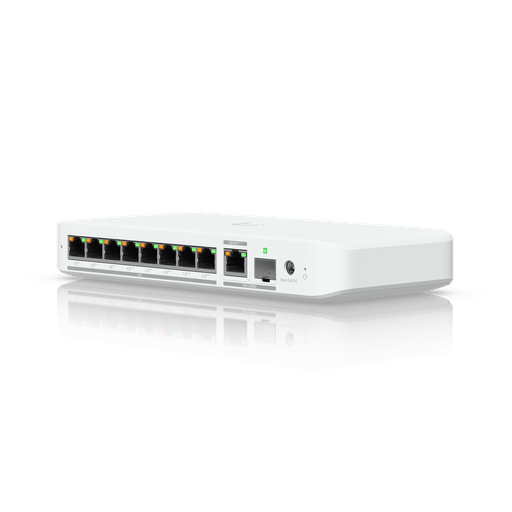[USW-Flex-2.5G-8-PoE] Ubiquiti USW-Flex-2.5G-8-PoE UniFi Compact 8 Port Gigabit Desktop Switch with POE (No Power Supply Included)