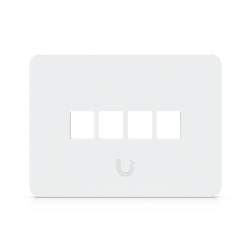 [UACC-WP-Keystone-H-4P] Ubiquiti UACC-WP-Keystone-H-4P UniFi Paintable Keystone Wall Plate 4-Port 4-Pack