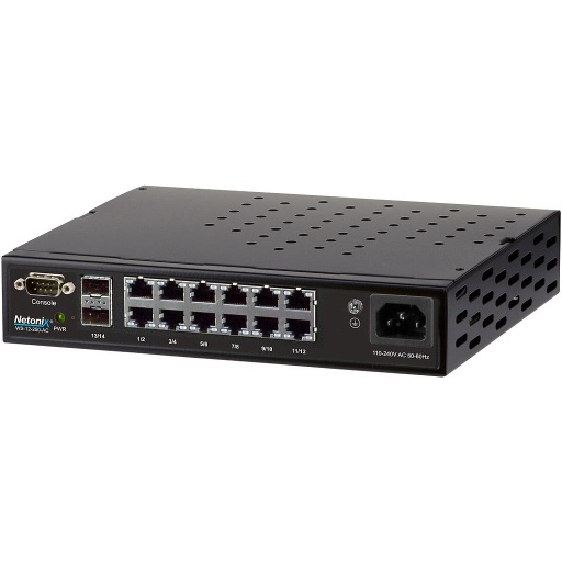 [WS-12-400-AC] Netonix WS-12-400-AC 12-Port Managed POE Switch, AC 400Watt