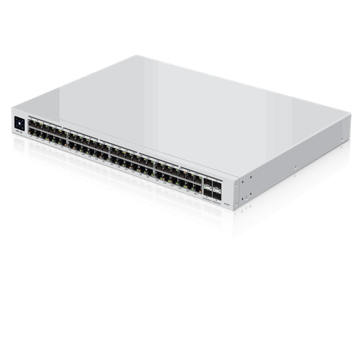 [USW-Pro-48-PoE] Ubiquiti USW-Pro-48-POE Gen2 UniFi 48 Port Gigabit Switch with 802.3bt PoE, Layer3 Features and SFP+